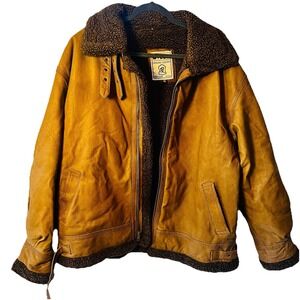 Vintage WILDA Genuine Leather Mens XXL Bomber‎ /Aviator / Streetwear Jacket